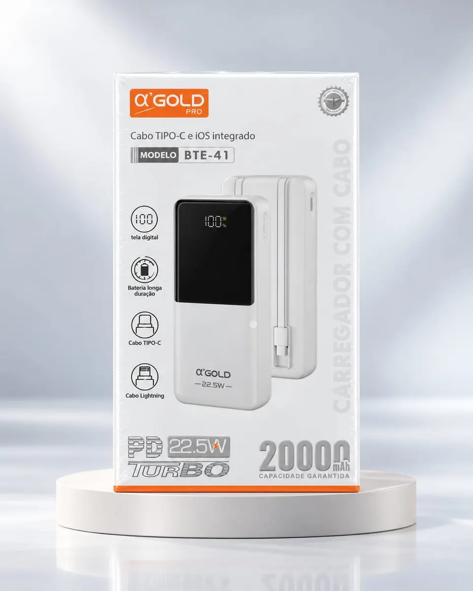 Power Bank 20.000 mAh · Branco